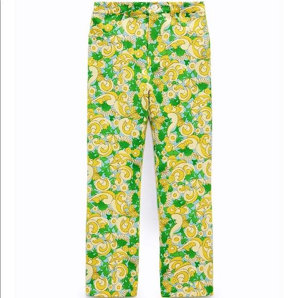 Zara Floral Print Pants NWT - Picture 2 of 8